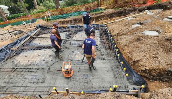 Connect Concrete Pumping - Goulburn, NSW. Garage floor in progress.