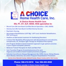 A Choice Home Health Care, Inc - Home Health Services