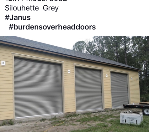 Burden's Overhead Door - Jacksonville, FL. Janus #3652 Doors