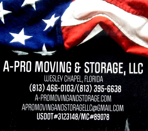 A-Pro Moving & Storage, LLC - Wesley Chapel, FL