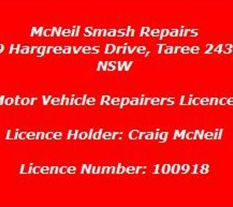 McNeil Smash Repairs - Taree, NSW