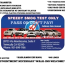 Speedy Smog Check Star Temecula - Automobile Inspection Stations & Services