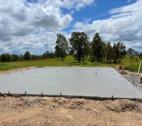 A Plus Concrete Pty Ltd - Green Point, NSW. Shed Slab At Coomba Park And Tinonee