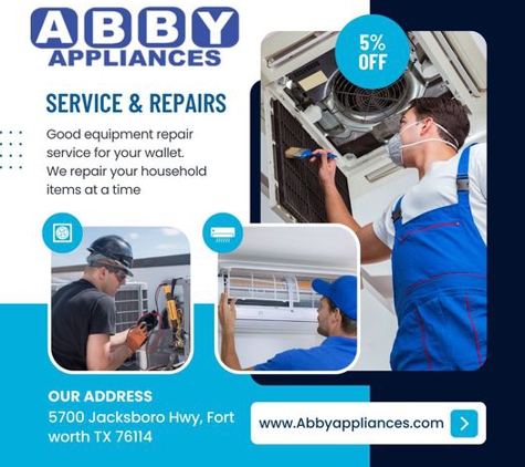 Abby Appliances - Fort Worth, TX. Washer repair We do all appliance repair GE, LG, Kenmore Whirlpool, Amana, Admiral, Samsung