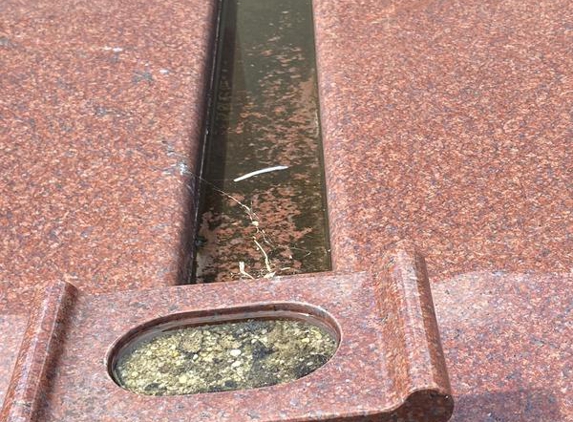 Dynasty Stone Art - Silverwater, NSW. Water level tilted backwards significantly causing safety issue when the water should be running forward