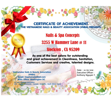 Nails & Spa Concepts - Stockton, CA