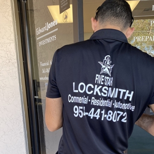5 Star Locksmith FL Inc - Pompano Beach, FL. take a picture of Gil in action fixing my door lock :)