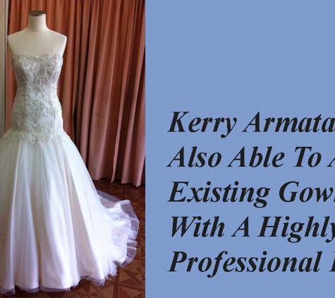 Kerry Armatas Designer Dressmaker - Springvale, VIC. Kerry Armatas Is Also Able To Alter Existing Gowns With A Highly Professional Finish