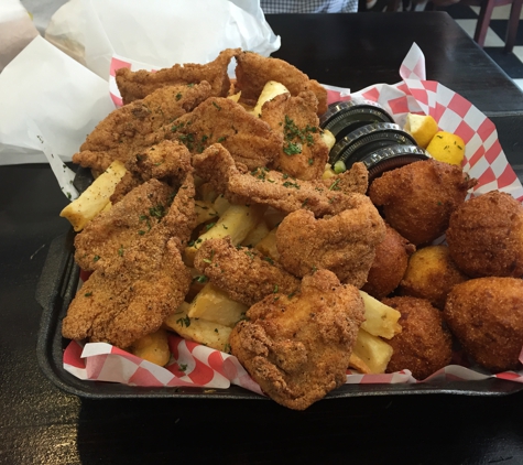 The Little Jewel of New Orleans - Los Angeles, CA. Huge catfish platter! So good!