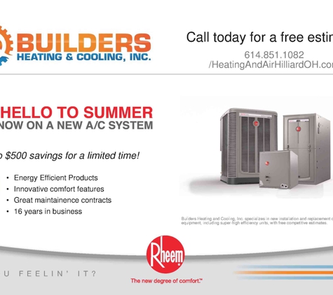Builders Heating & Cooling, Inc. - Mount Gilead, OH