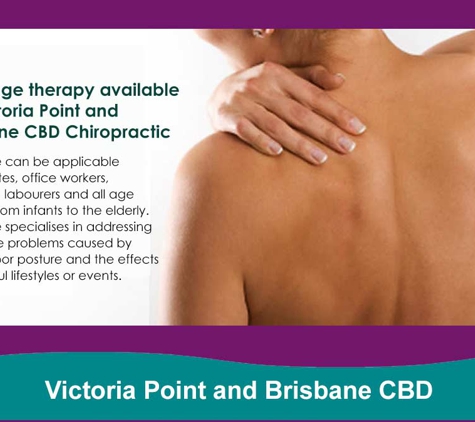 Victoria Point Chiropractic - Victoria Point, QLD. Our Massage Therapists Perform A Range Of Massage Technique To Provide Therapeutic Benefits