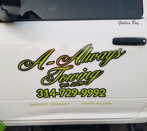 A-Always Towing Co LLC - Saint Louis, MO