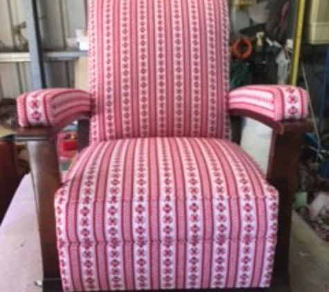 Update Upholstery. Reupholstered Lounge Chair