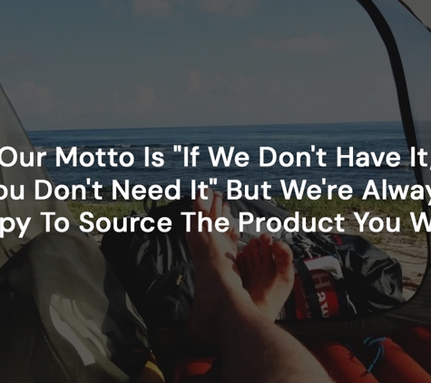 ASI Outdoors - Naracoorte, SA. Our Motto Is "If We Don't Have It, You Don't Need It" But We're Always Happy To Source The Product You Want