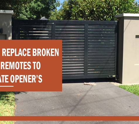 A & K Doors Pty Ltd - Mount Colah, NSW. We also replace broken or lost remotes to most gate opener’s.