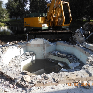 AAA Excavating Svcs., LLC - Cocoa, FL. Very Thick Re-enforced concrete