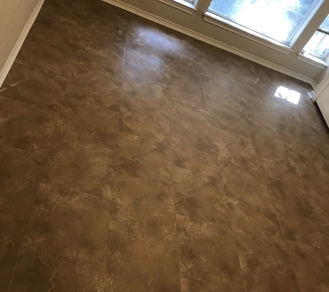 Zavala Flooring Service - Austin, TX. Vynil glue down tiles