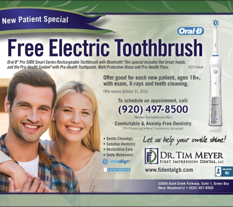 Meyer, Tim DMD First Impression Dental LLC - Green Bay, WI