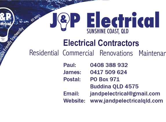 J & P Electrical Sunshine Coast - Minyama, QLD