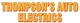 Thompson's Auto Electrics - Auto Electrician Services