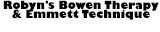 Robyn's Bowen Therapy & Emmett Technique - Bowen Therapy