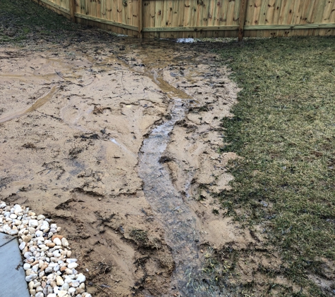 Majestic Pools - Fredericksburg, VA. Failure to install proper drainage  resulting in flooding into pool