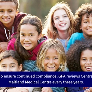 Central Maitland Medical Centre - Maitland, NSW. To ensure continued compliance, GPA reviews Central Maitland Medical Centre every three years.