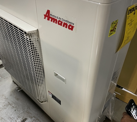 Sahara Air Conditioning & Heating - Las Vegas, NV. New Amana S series slim system is great for tight spaces