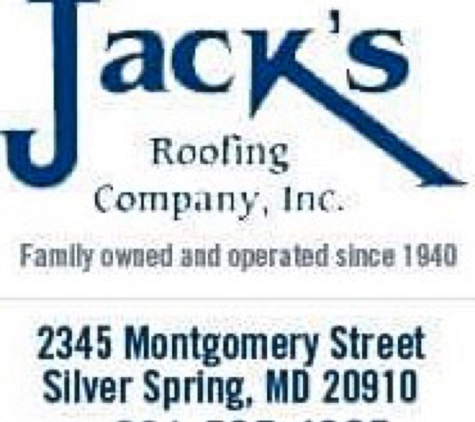 Jack's Roofing Co Inc - Silver Spring, MD