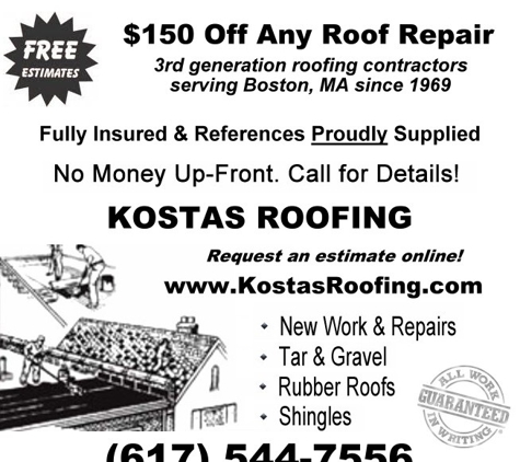 Kostas Roofing - Dorchester, MA