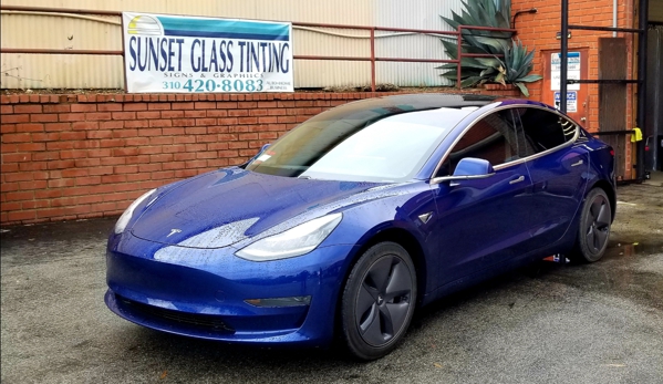 Sunset Glass Tinting - Los Angeles, CA. 2020 Tesla model 3