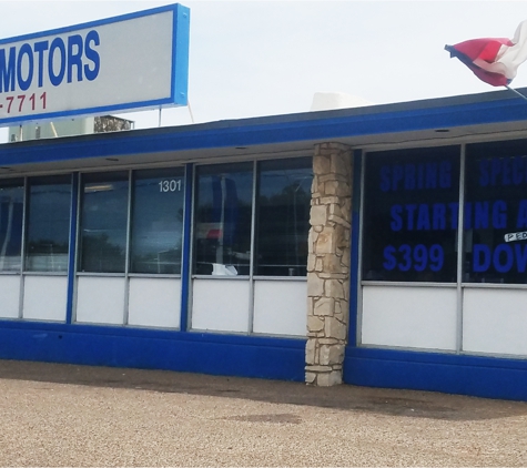 Discount Motors 5 - Fort Worth, TX. Fort Worth - Jacksboro Hwy. - Sales
1301 Jacksboro HWY, Fort Worth TX 76114
817-624-7711