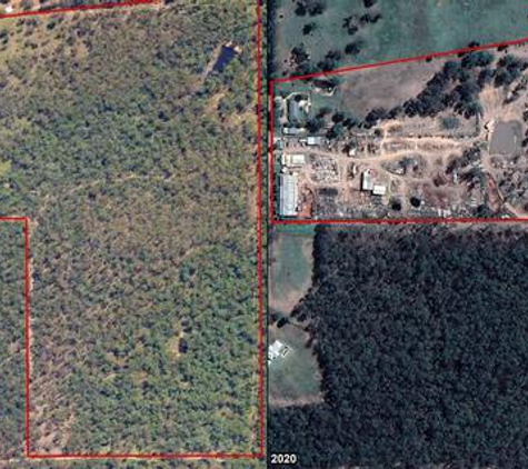 Ironwood Taree Pty Ltd - Pampoolah, NSW. 1997 on the left and 2020 on the right.