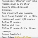Zen Massage - Massage Services