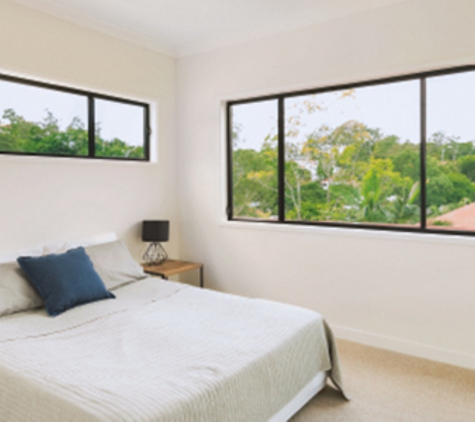 Bradnam's Windows & Doors - Port Macquarie, NSW. Black Aluminium Sliding Windows