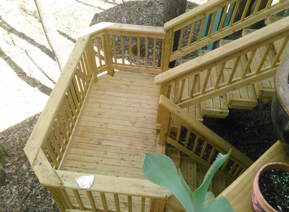 J&L Painting & Remodeling. We also build decks and stain them