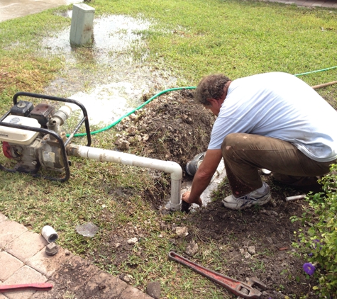 Ace Sprinkler & Pump Granat Pool Service - Cutler Bay, FL. Pumping dirt and rock out of my well.