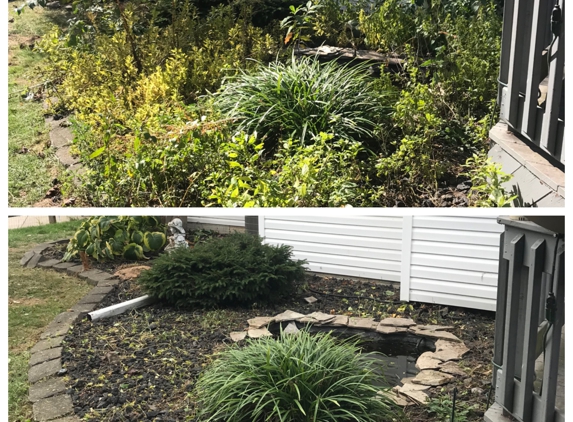 Clean it up! Property Services - Lambertville, MI. Flower bed weeding