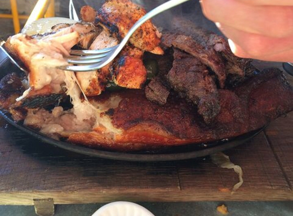 Superica - Atlanta, GA. Smoked chicken, steak and pork belly fajitas!