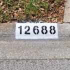 Curb Address Painting Greater Houston