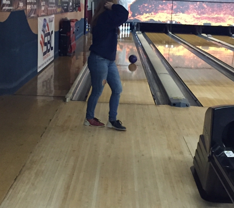 Fireside Lanes - Citrus Heights, CA. Allie going for the strike!