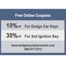Dodge Key Replacement - Locks & Locksmiths