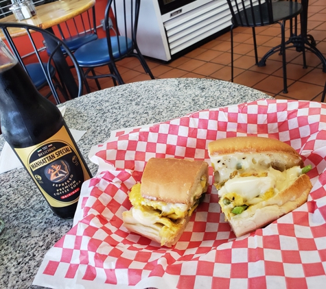 Girodano's Italian Deli - Vero Beach, FL. A breakfast sandwich and coffee soda for Bill Lewis at Giordano's in Vero Beach, Florida.