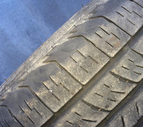 Repco Authorised Service - Euroa, VIC. “Dangerously worn and cracked” tyre
