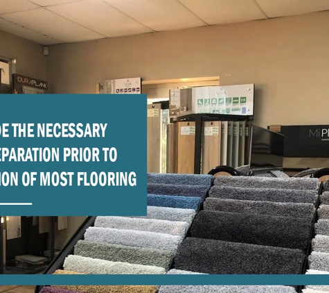 Gava Floor Centre - Goonellabah, NSW. We provide the necessary floor preparation prior to installation of most flooring.