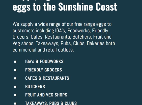 Suncoast Wholesale Eggs - Peregian Beach, QLD