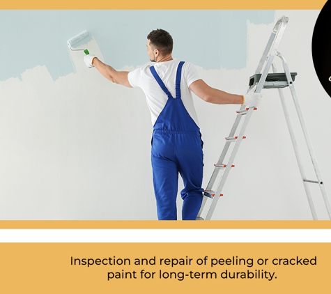 JS Painting  Maintenance and Design Pty Ltd. Inspection and repair of peeling or cracked paint for long-term durability.