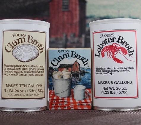 St Ours & Co - East Weymouth, MA. St Ours Clam Broth & Lobster Broth Powders