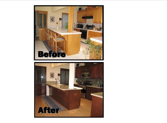 The Strip Joint, Inc. - Torrance, CA. Example of Kitchen Before and After we work our magic!