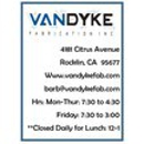 Van Dyke Fabrication Inc - Steel Processing